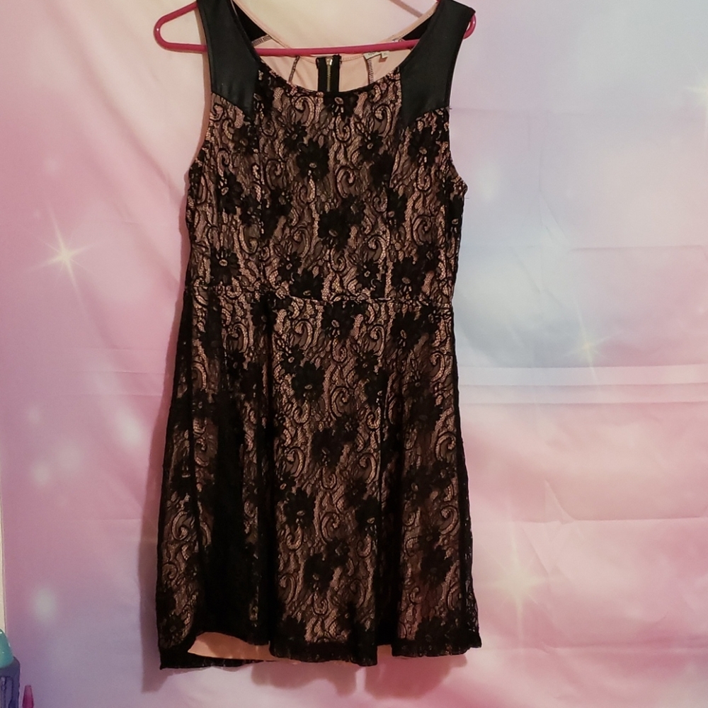 Super pretty/sexy pink and black dress